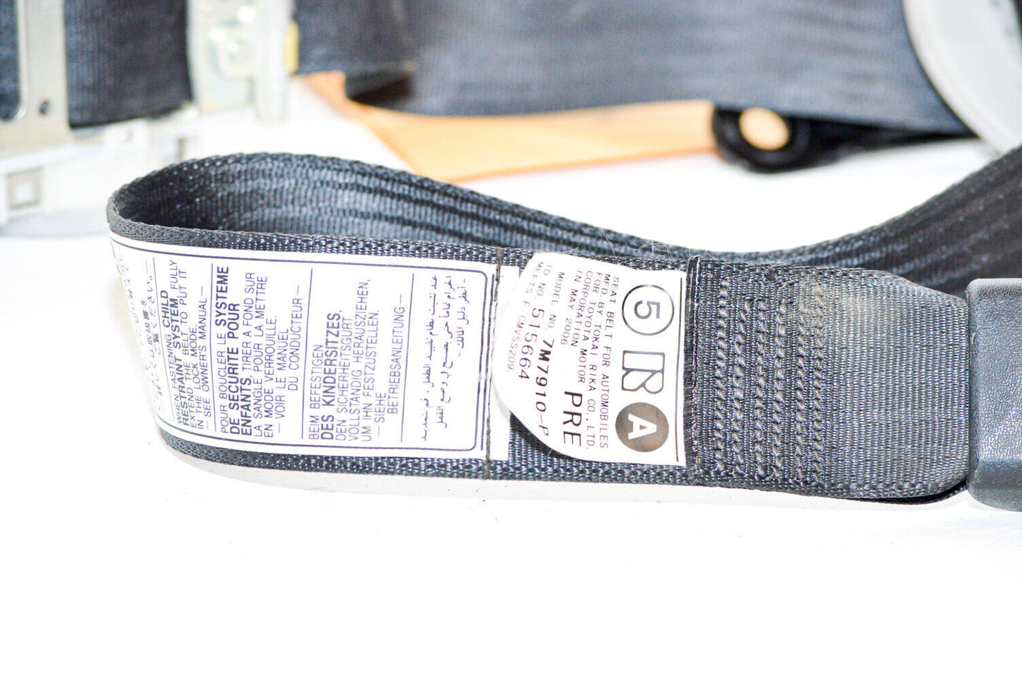 06-13 Lexus Is250 Is350 Front Right Passenger Seat Belt Black 73210-53150-C3 Oem Used