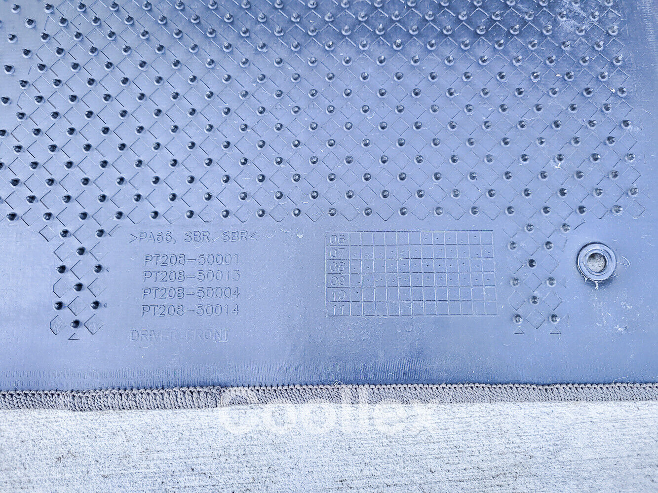 07-090 Lexus Ls460 Front Left Driver Floor Carpet Pt208-50001 Oem