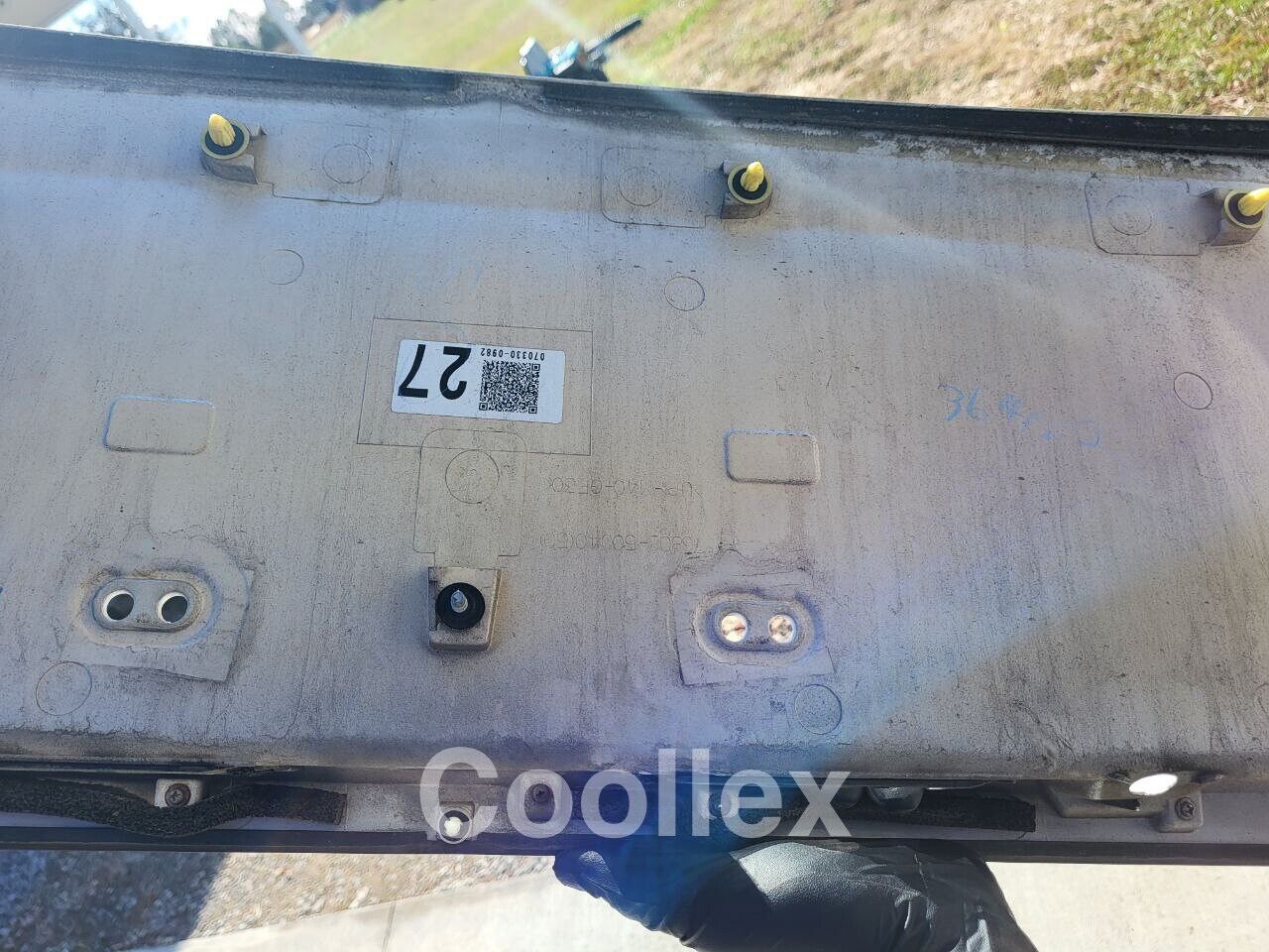 07-11 Lexus Ls460 Rear Trunk Lid License Plate Trim "077" 76801-50040-A2 Oem