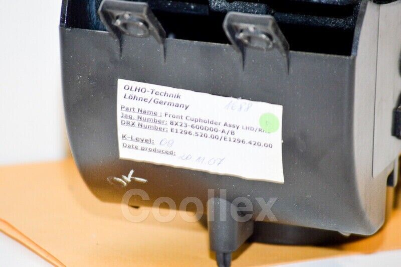 09-11 Jaguar XF Center Console Cup Holder w/Wood Grain C2Z31202, C2Z24622 Oem Used