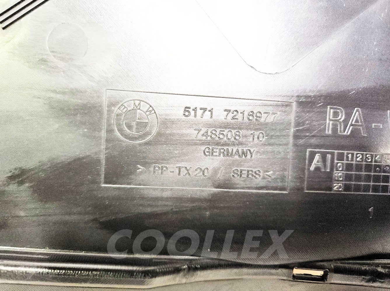 11-19 Bmw 550i Awd F10 Cowl Trim 51-71-7-216-977 Oem Used