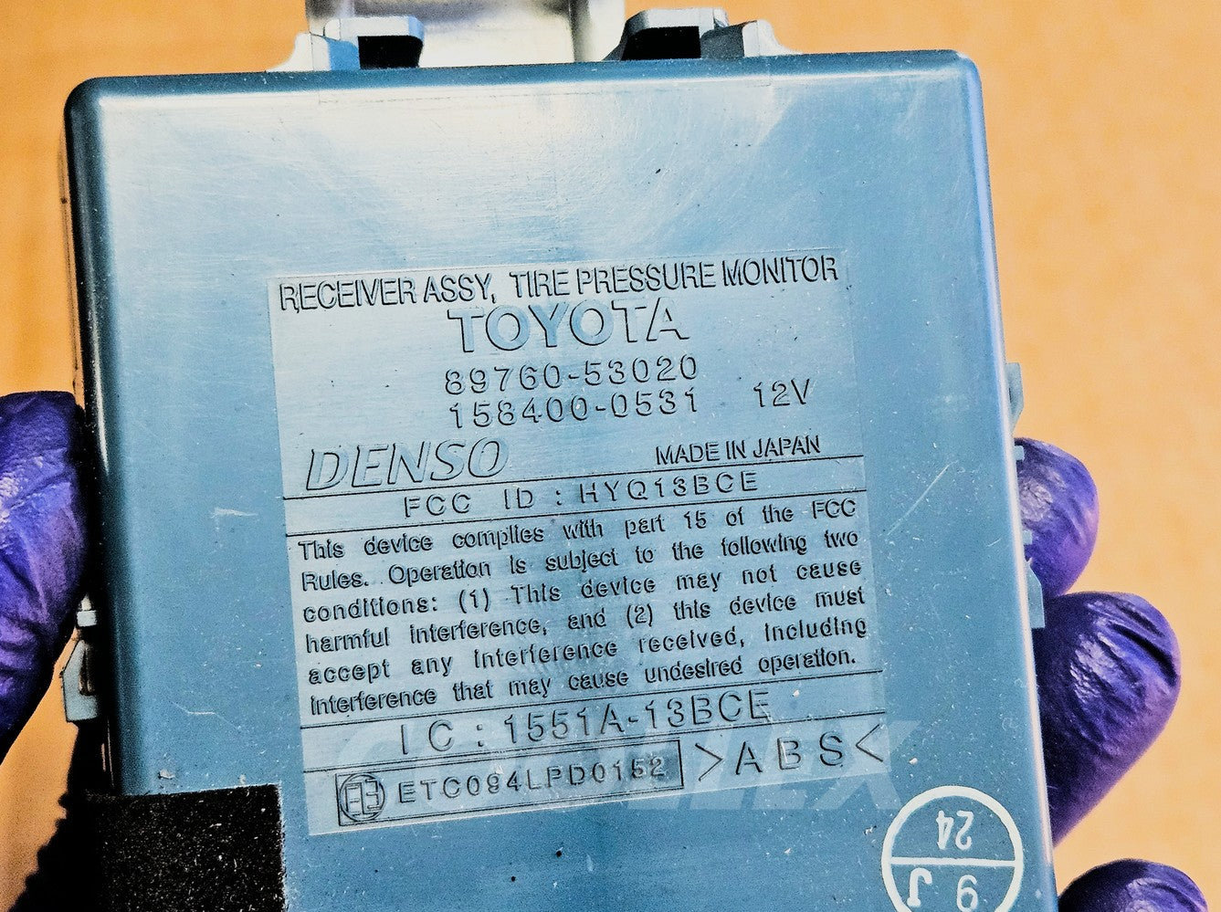 06-15 Lexus Is250 Tire Pressure Receving Module 89760-53020 Oem Used