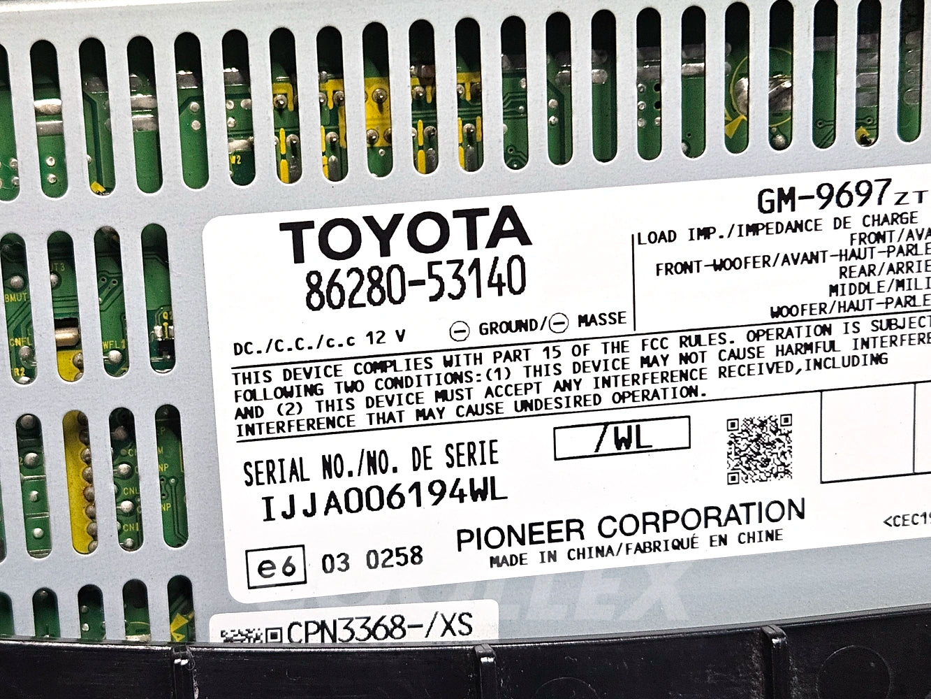 2010-2014 ISF Lexus Is250 Amplifier 86280-53140 Oem Used