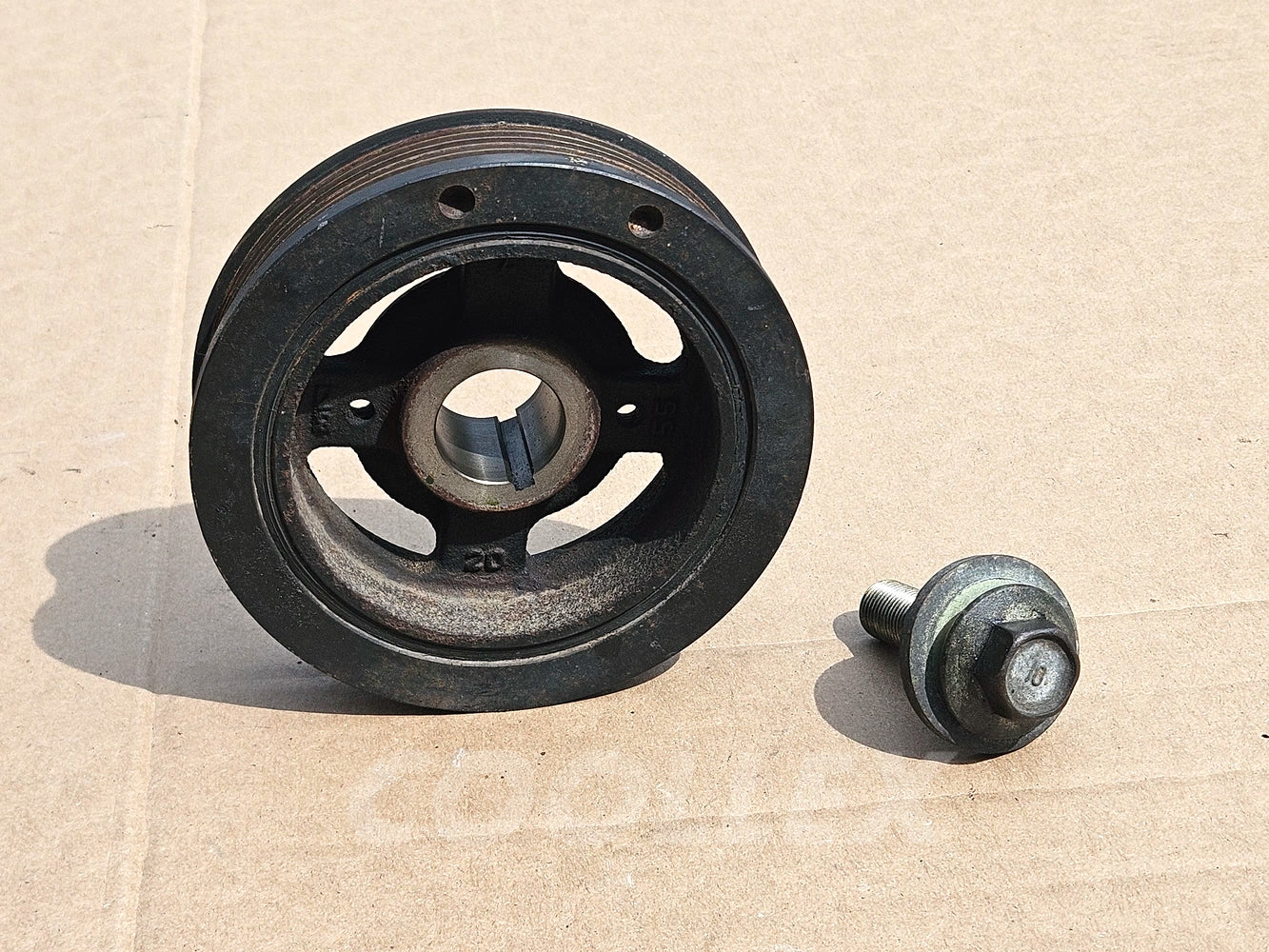 07-16 Mini Cooper Crankshaft Pulley Vibration Damper 11-23-7-638-551 Oem Used