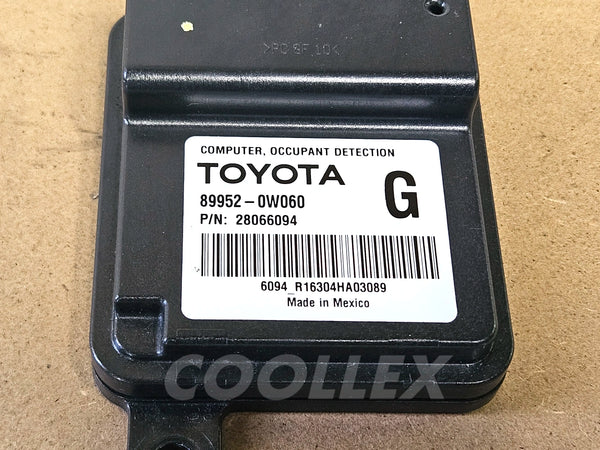 06-2013 Lexus Is250 Passenger Seat Occupant Sensor 89952-0W062 Oem Used