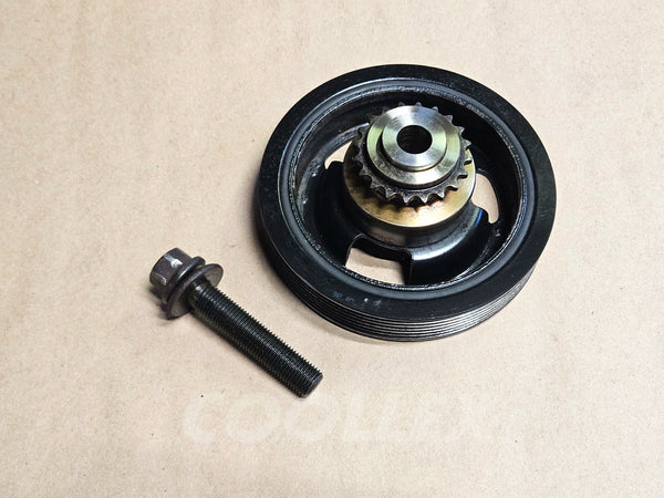 07-2016 Mini Cooper 1.6L Vibration Damper Crankshaft Pulley 11-23-7-638-551 Oem Used