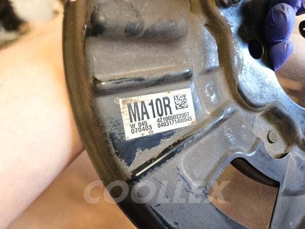 07-17 Lexus Ls460 Rear Rh Brake Backing Plate w/Shoes 46503-50060 Oem Used