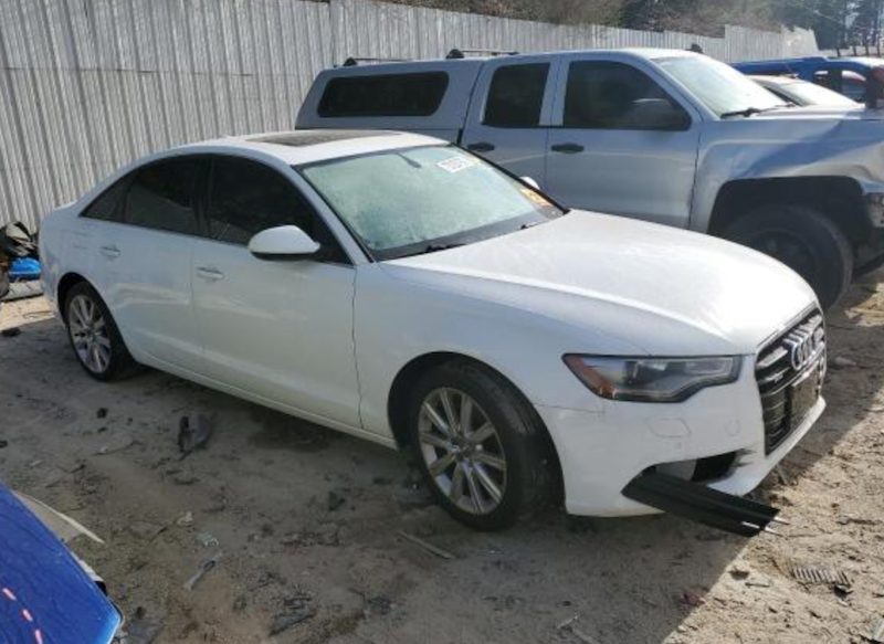 12-15 Audi A6 Upper Pillar Trim Left Beige 4G0-867-243-JJ3 Oem Used