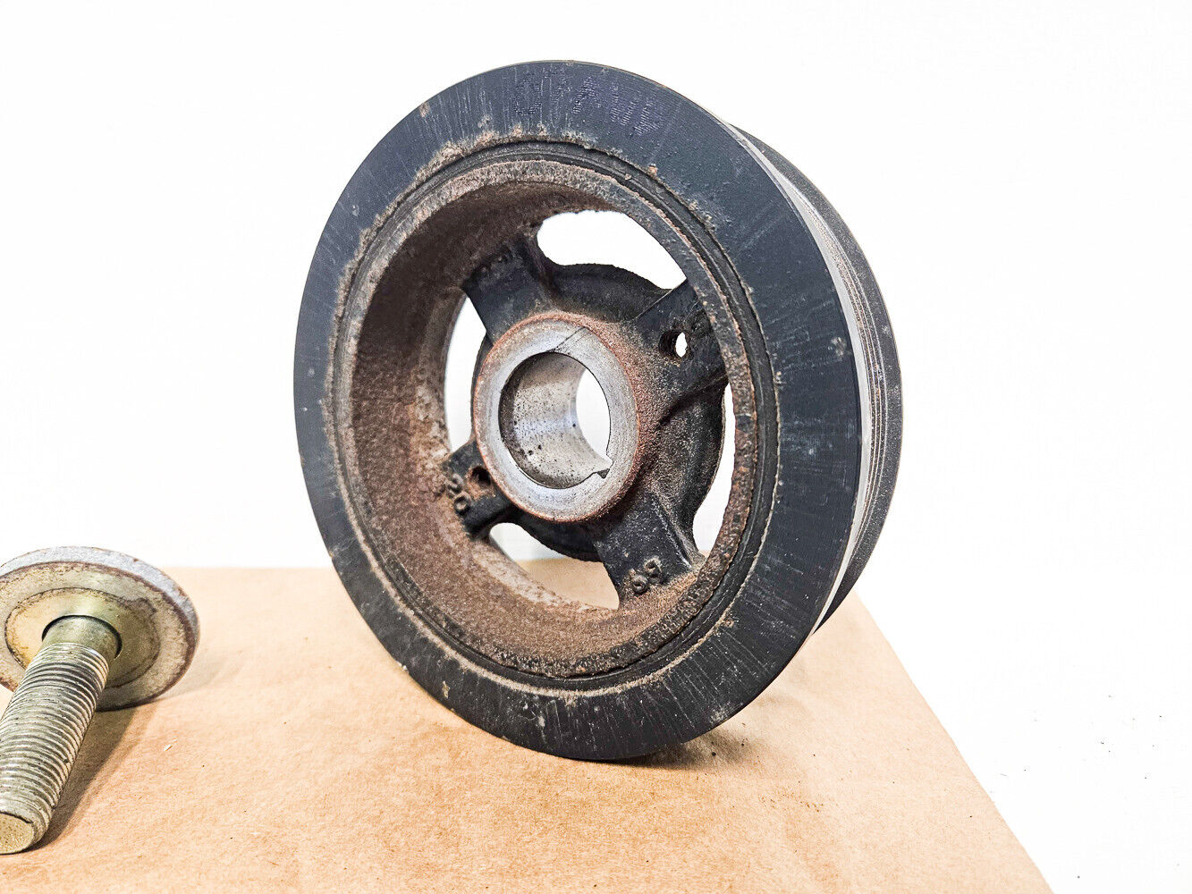 06-15 Lexus Is250 Is350 Crankshaft Pulley w/Bolt 13470-31022 90119-16004 Oem Used