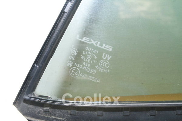 06-13 Lexus is350 Is250 Rear Left Door Quarter Glass 68124-53092 68189-53030 Oem Used