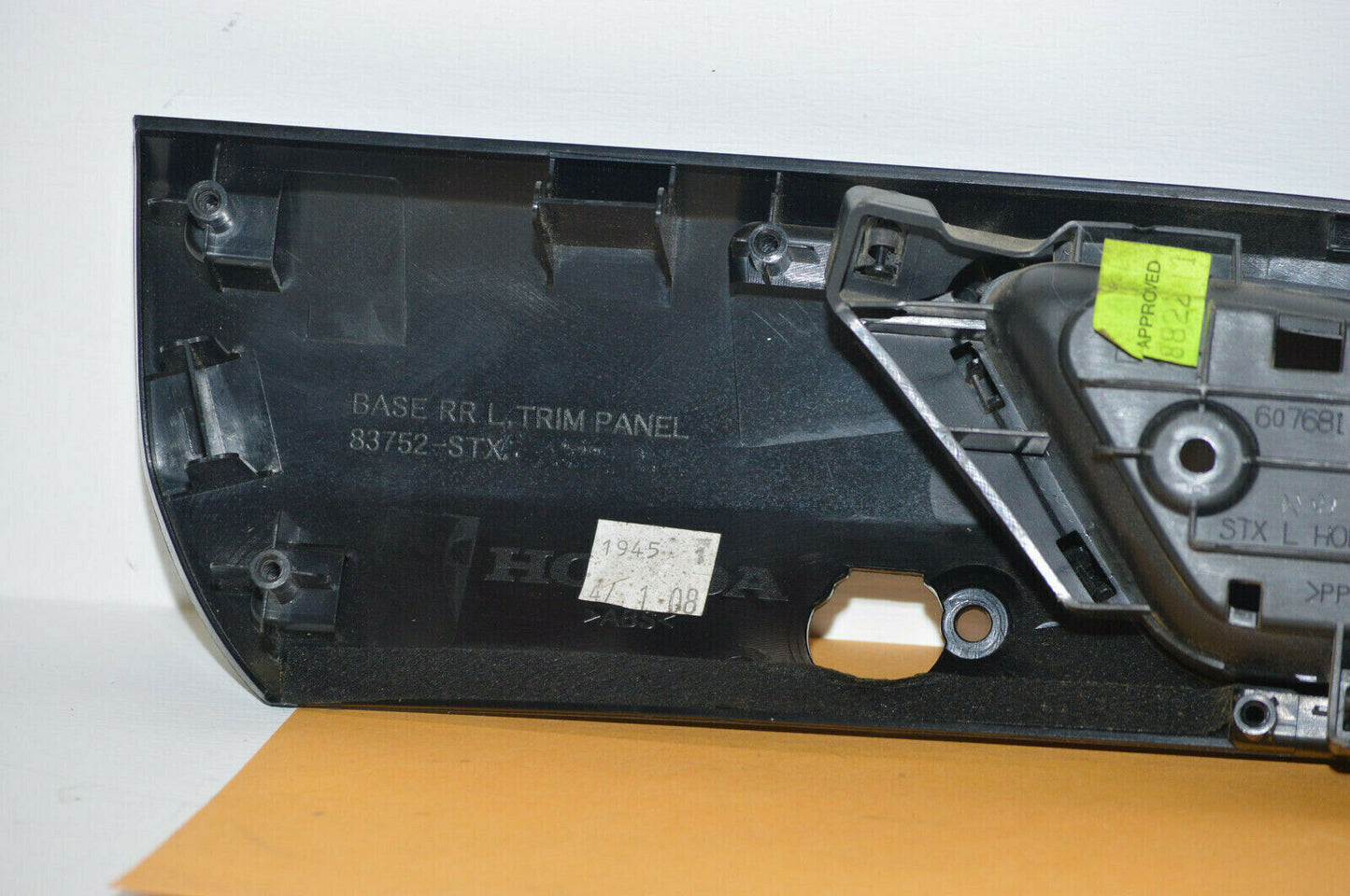 07-09 Acura MDX Rear Left Interior Door Handle w/Bezel 72160-stx-a01za Oem Used