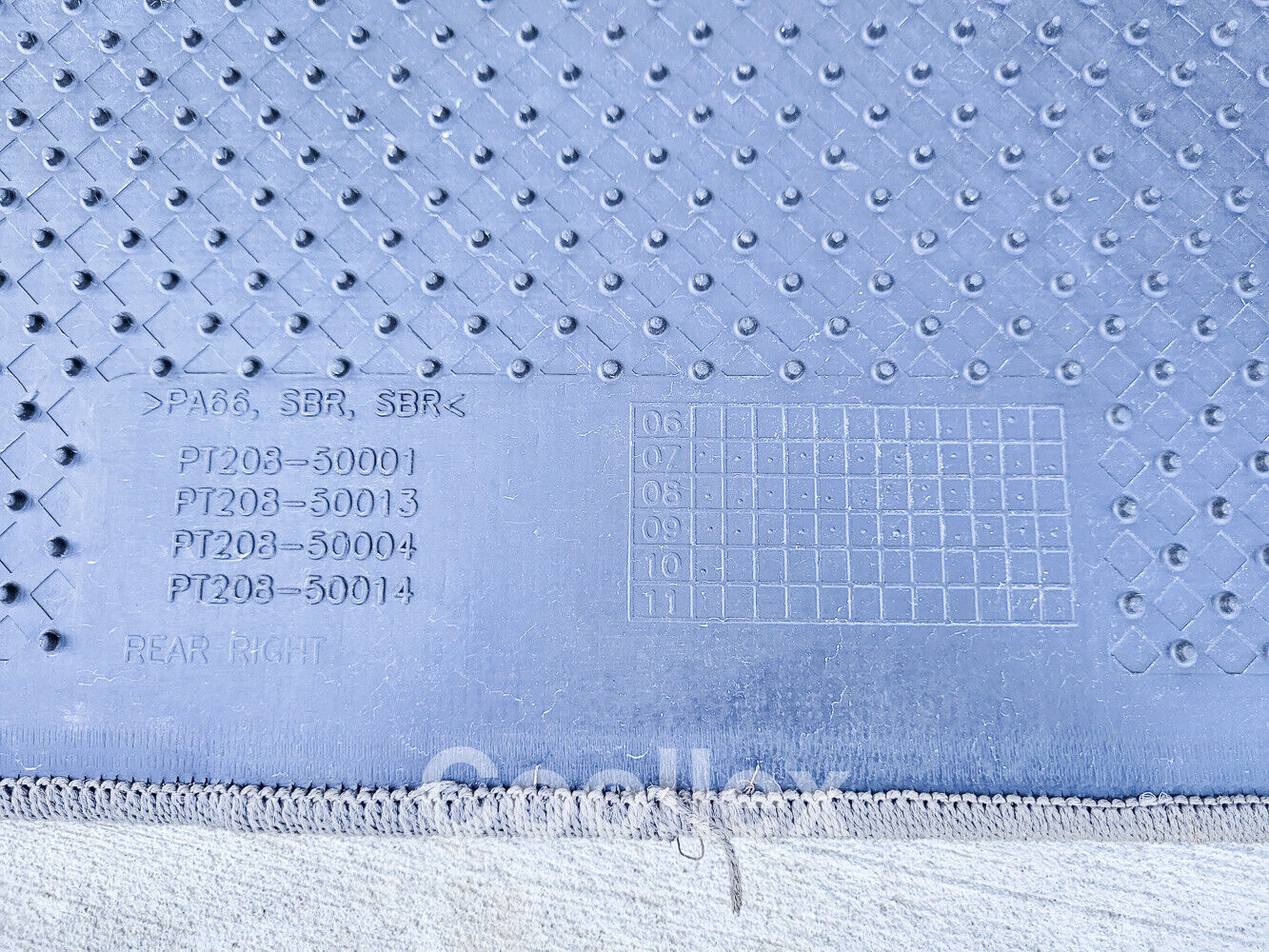 07-090 Lexus Ls460 Rear Right Floor Carpet Pt208-50001 Oem