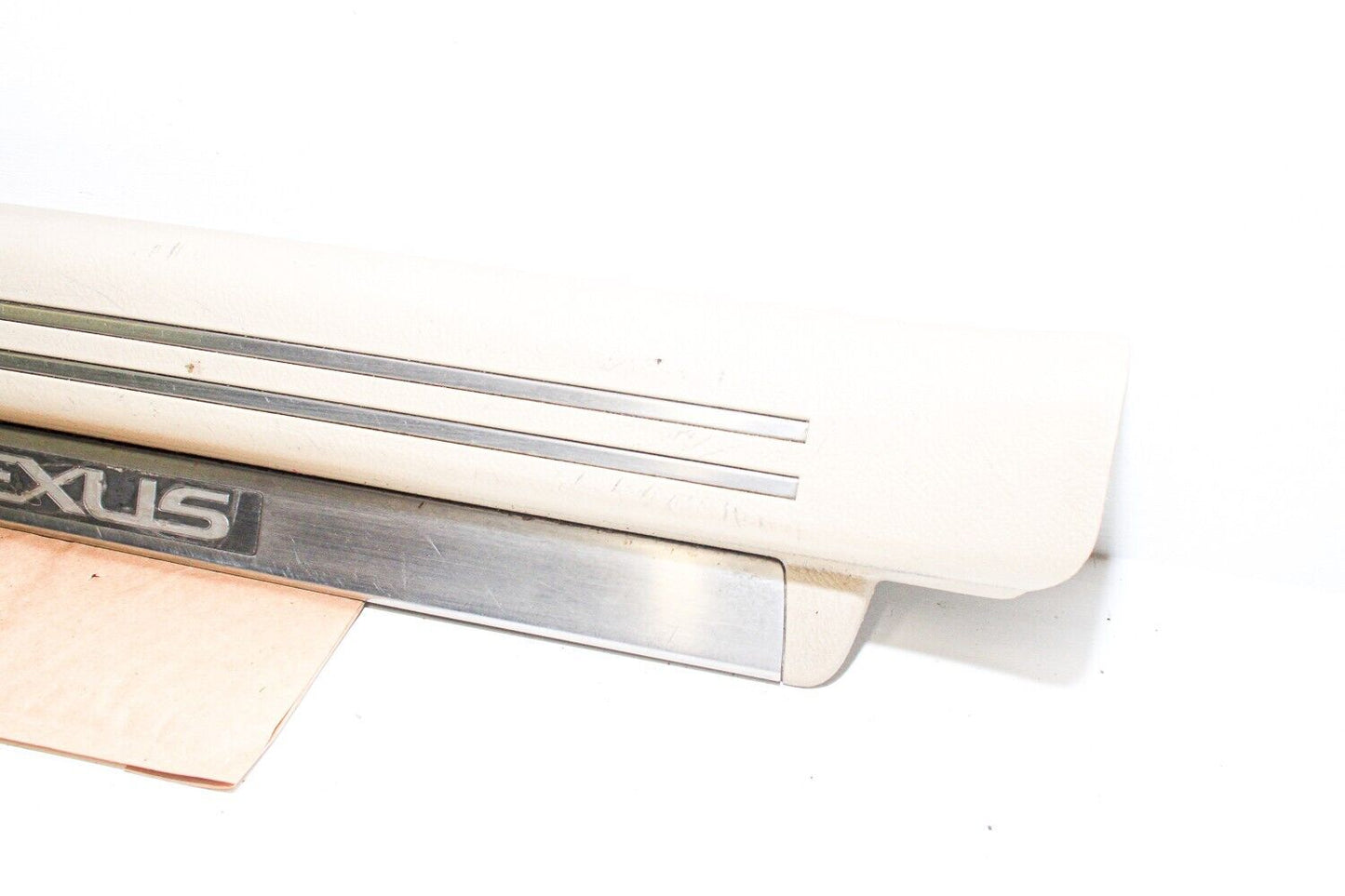07-10 Lexus Ls460 Front Drivers Door Sill Plate Ivory 67914-50111-A0 Oem