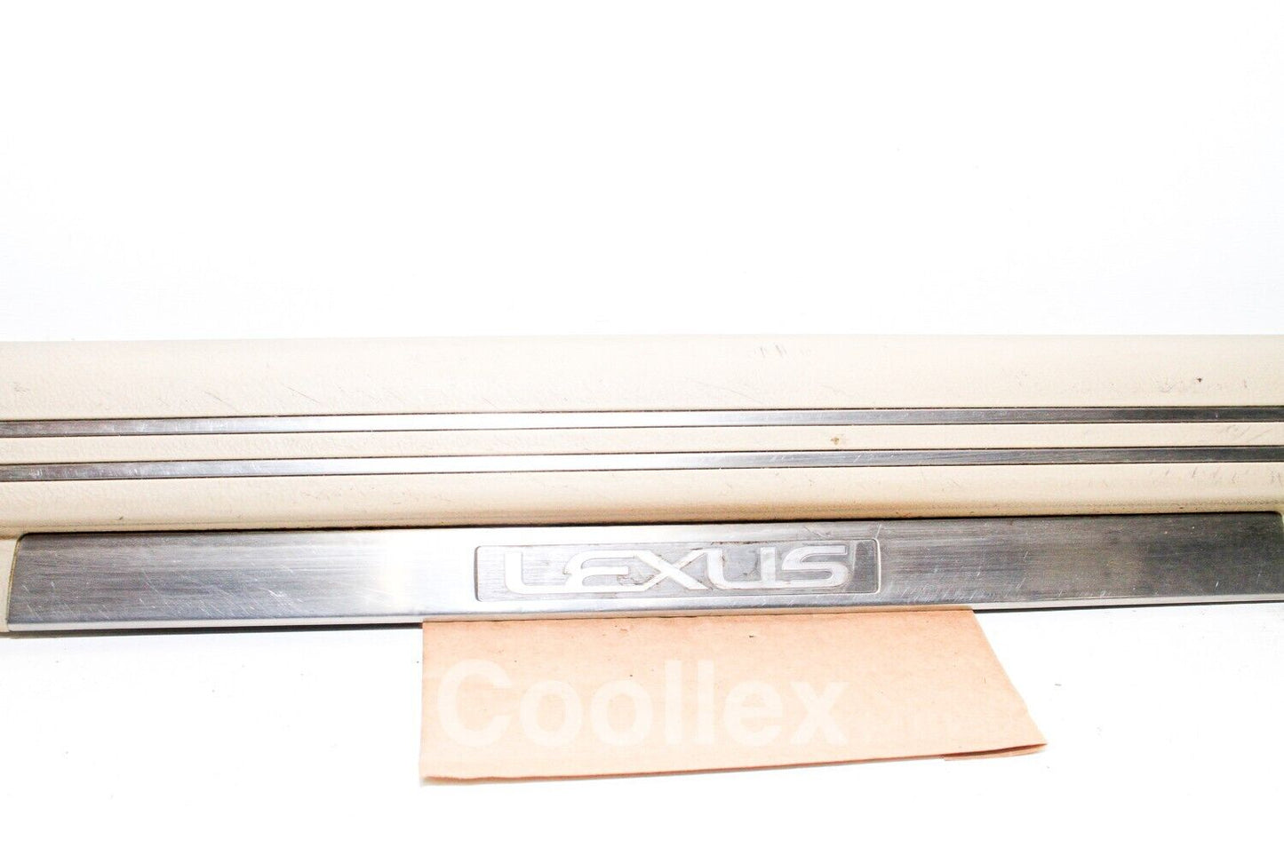 07-10 Lexus Ls460 Front Drivers Door Sill Plate Ivory 67914-50111-A0 Oem