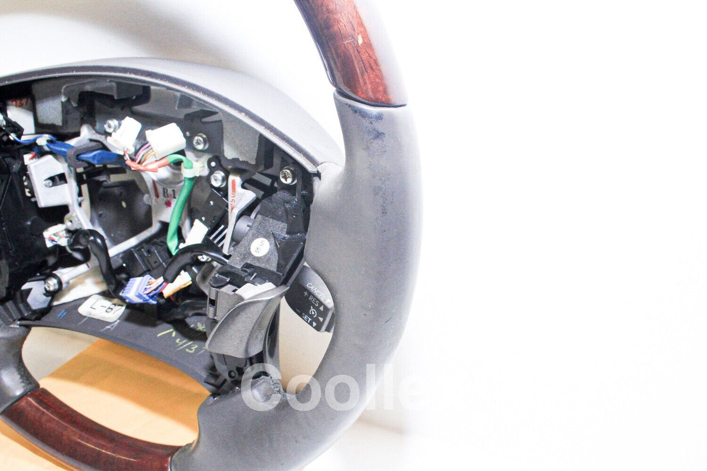 07-10 Lexus Ls460 Steering Wheel Wood Trim Heated 45100-50250-E1 Oem