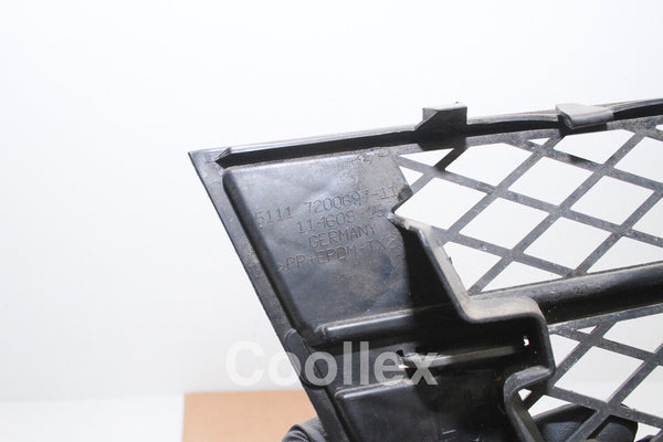 11-13 Bmw 550i F10 Front Left Bumper Outer Grill Insert 51-11-7-200-697 Oem Used