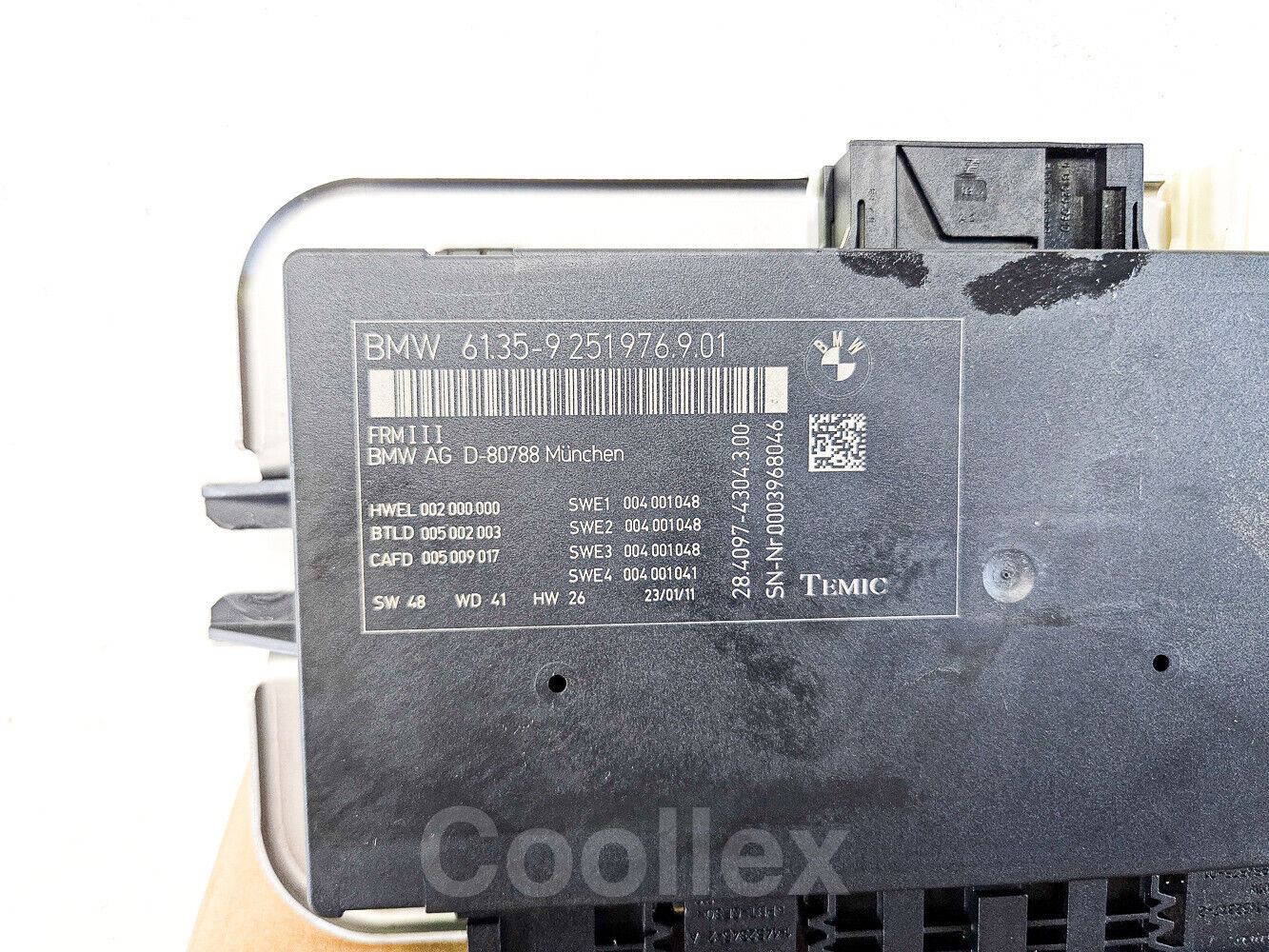 11-16 Bmw 550i F10 Foot-well Module 613020 61-35-9-251-976 Oem Used