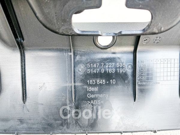 11-16 Bmw 550i F10 Trunk Loading Sill Cover 51-47-7-227-535 Oem