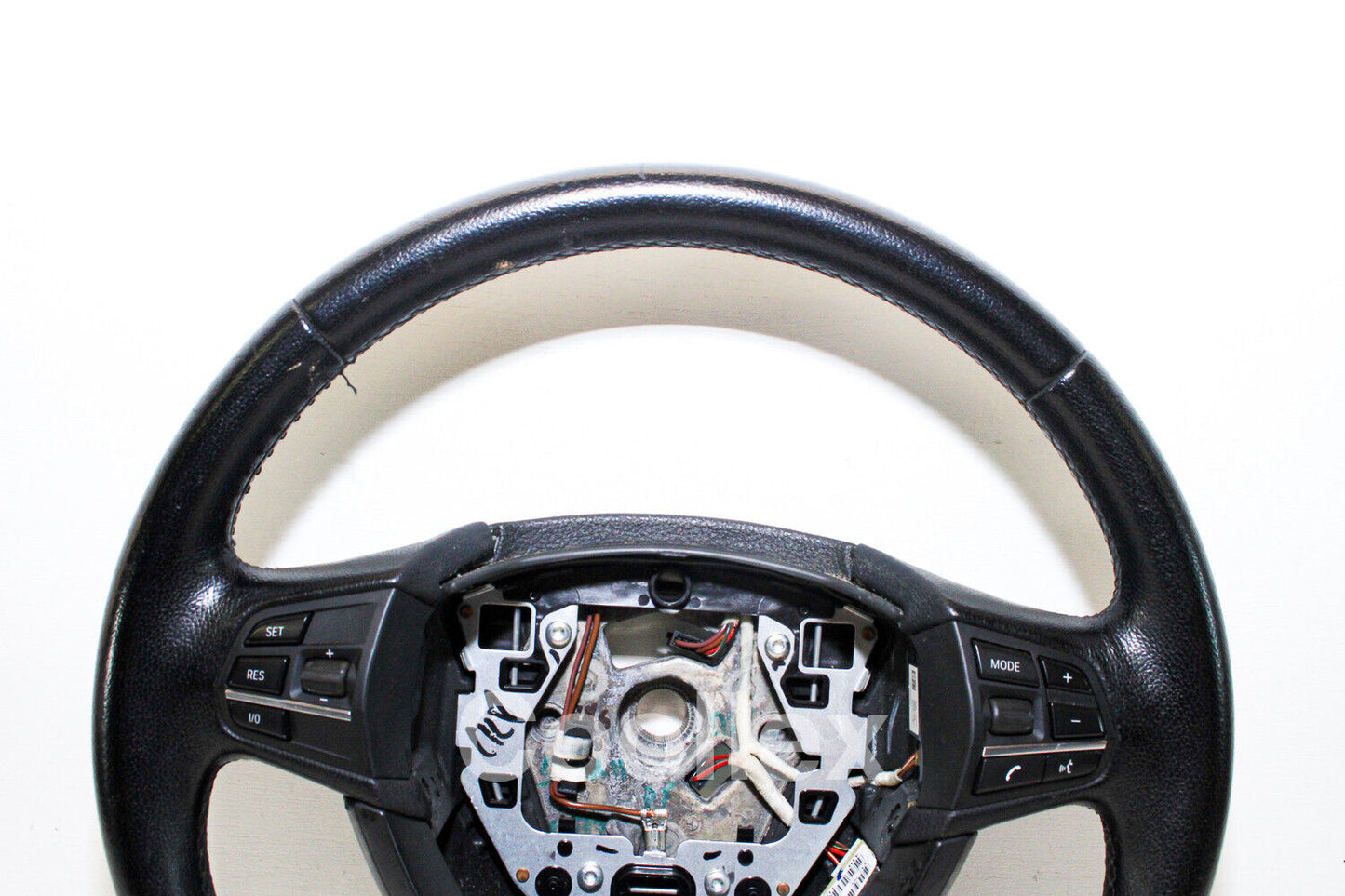 11-17 Bmw 550i F10 Black Leather Steering Wheel 32-33-6-790-889 Oem Used
