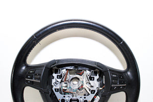 11-17 Bmw 550i F10 Black Leather Steering Wheel 32-33-6-790-889 Oem Used
