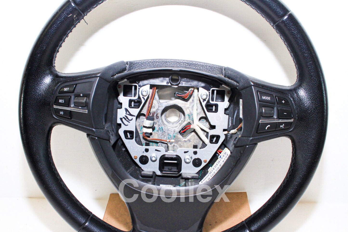 11-17 Bmw 550i F10 Black Leather Steering Wheel 32-33-6-790-889 Oem Used