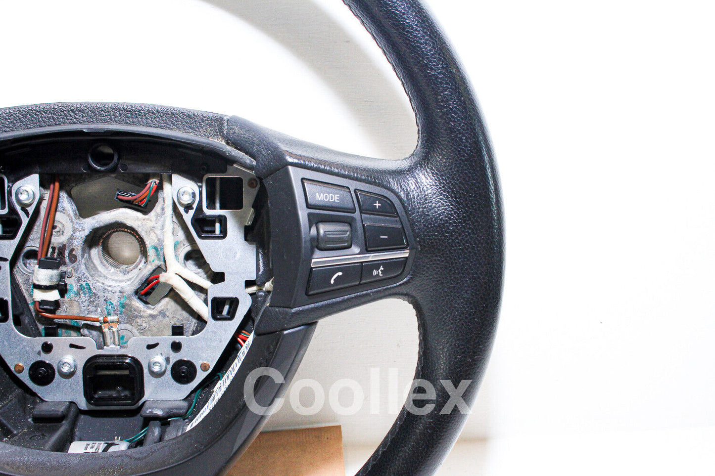 11-17 Bmw 550i F10 Black Leather Steering Wheel 32-33-6-790-889 Oem Used