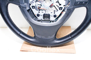 11-17 Bmw 550i F10 Black Leather Steering Wheel 32-33-6-790-889 Oem Used