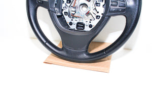 11-17 Bmw 550i F10 Black Leather Steering Wheel 32-33-6-790-889 Oem Used