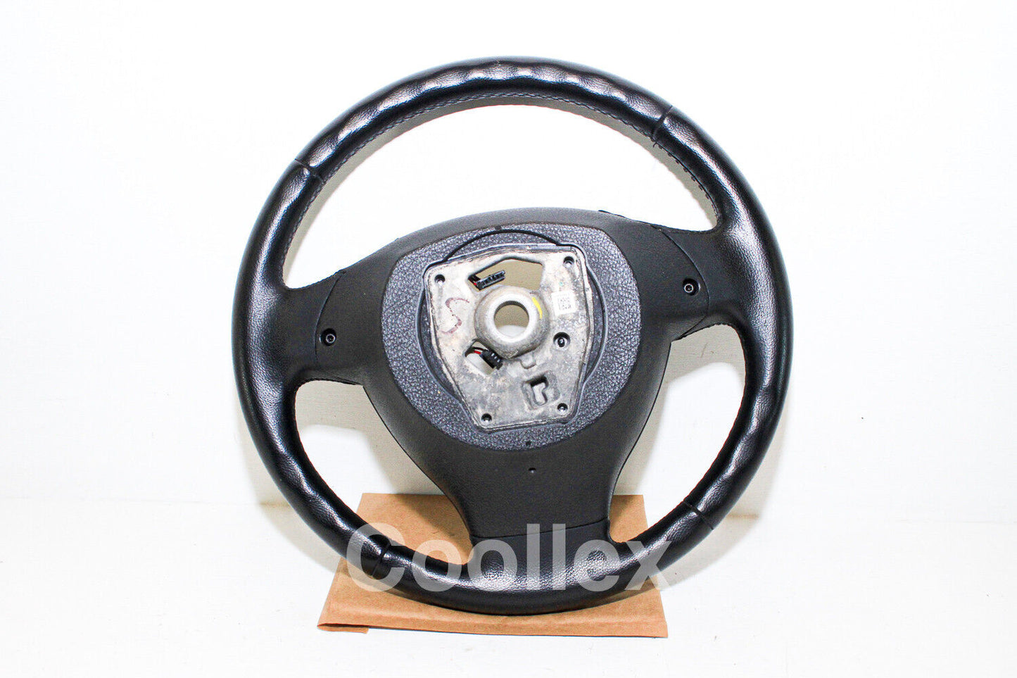 11-17 Bmw 550i F10 Black Leather Steering Wheel 32-33-6-790-889 Oem Used
