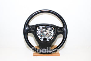 11-17 Bmw 550i F10 Black Leather Steering Wheel 32-33-6-790-889 Oem Used