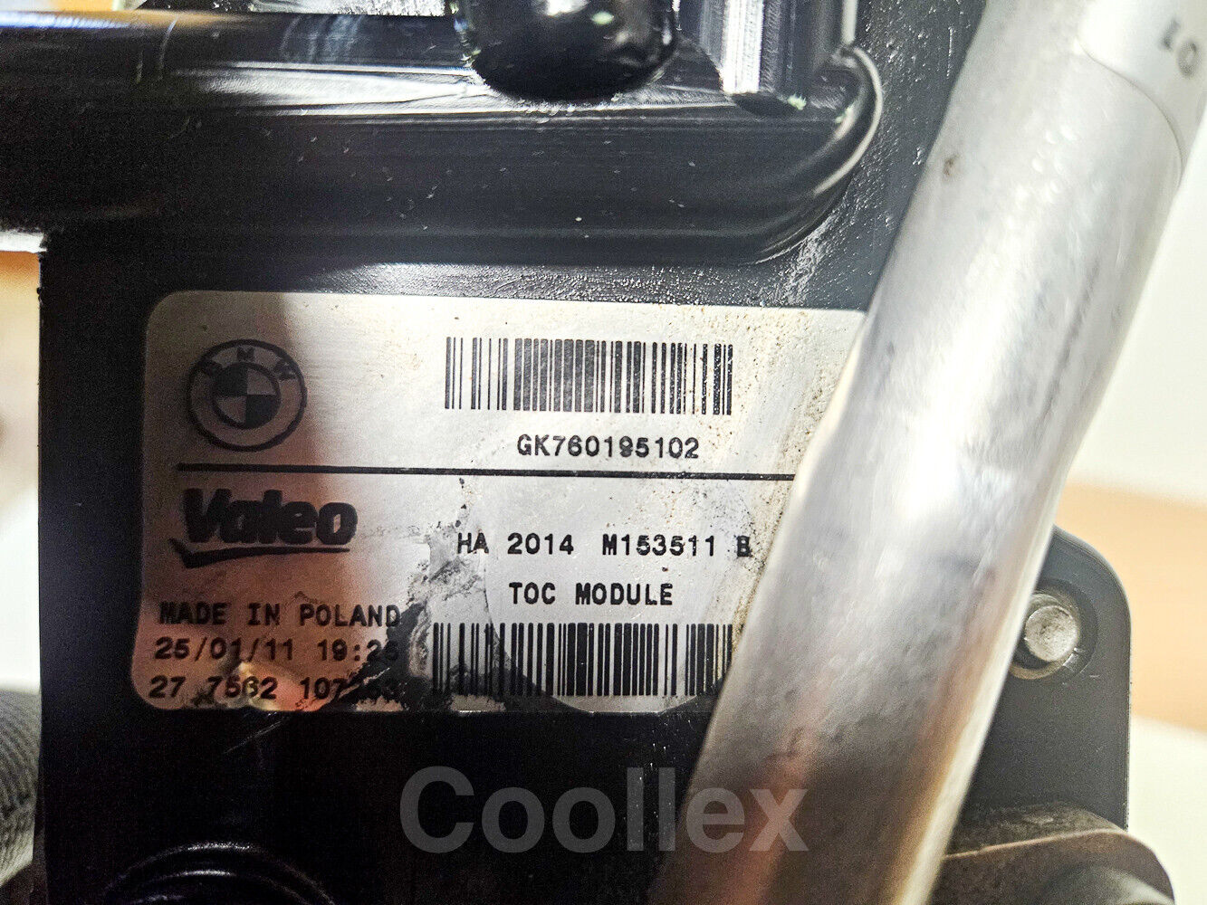 11-18 Bmw 550i F10 Auto Transmission Oil Cooler, Heat Exchanger 17-21-7-638-580 Oem Used