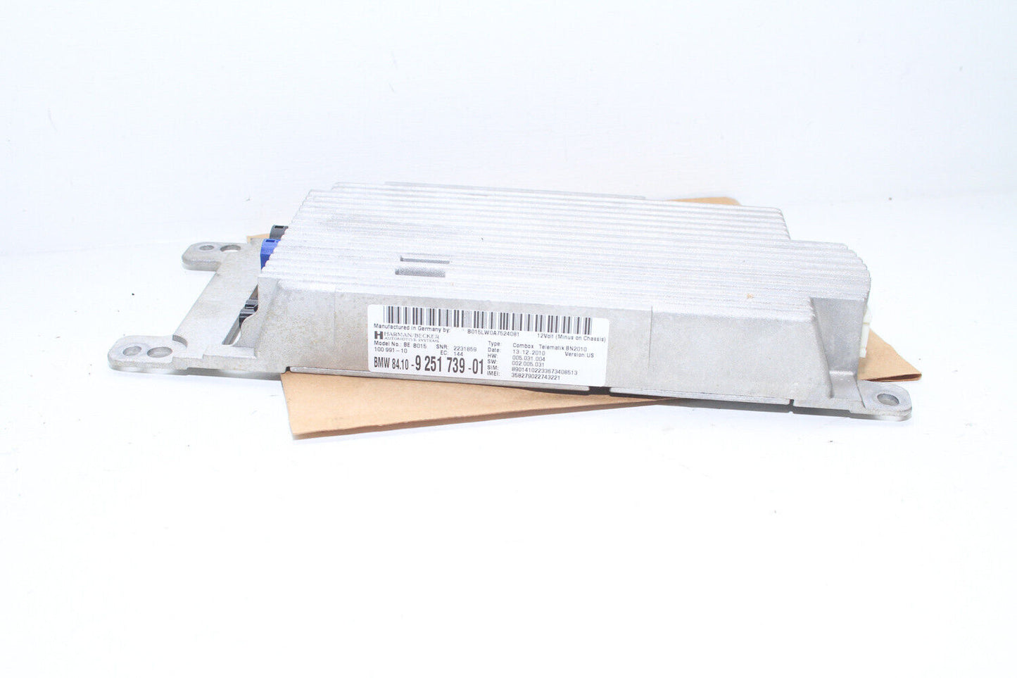 11-19 Bmw 550i F10 Gps Navigation Control Module 81-10-9-251-739 Oem