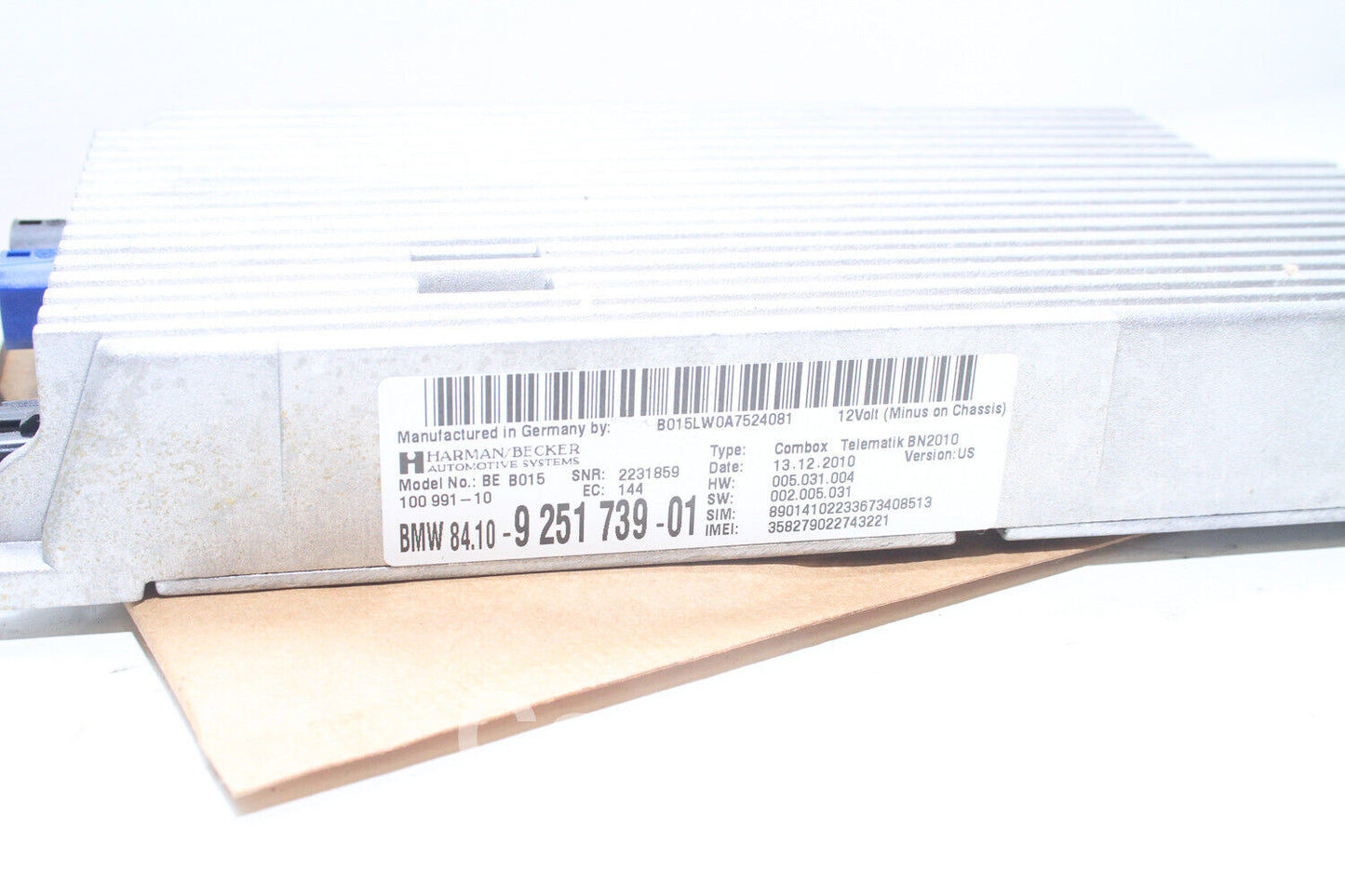 11-19 Bmw 550i F10 Gps Navigation Control Module 81-10-9-251-739 Oem