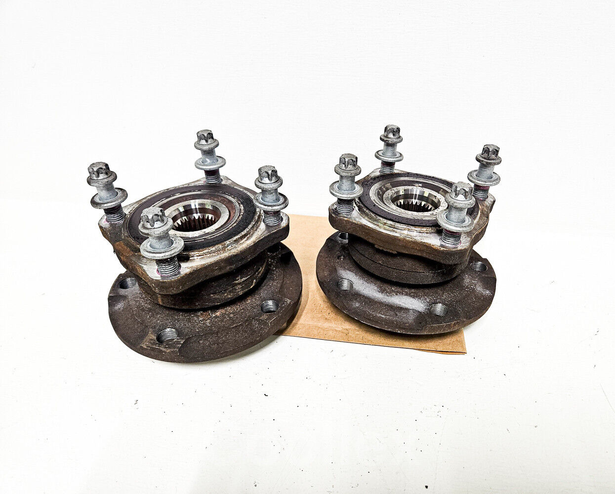 11-19 Bmw 550i F10 Rear Wheel Bearings w/Hubs 33-40-6-850-159 Oem Used