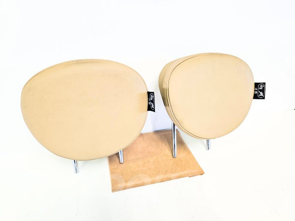 07-14 MINI Cooper Clubman Rear Headrests x2 Beige 52-20-2-758-211 Oem Used
