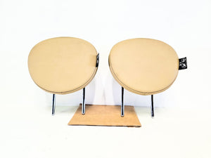 07-14 MINI Cooper Clubman Rear Headrests x2 Beige 52-20-2-758-211 Oem Used