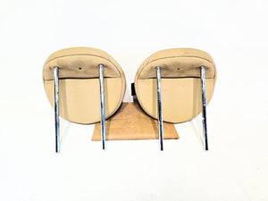 07-14 MINI Cooper Clubman Rear Headrests x2 Beige 52-20-2-758-211 Oem Used