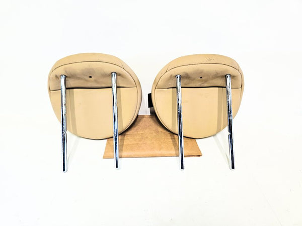 07-14 MINI Cooper Clubman Rear Headrests x2 Beige 52-20-2-758-211 Oem Used