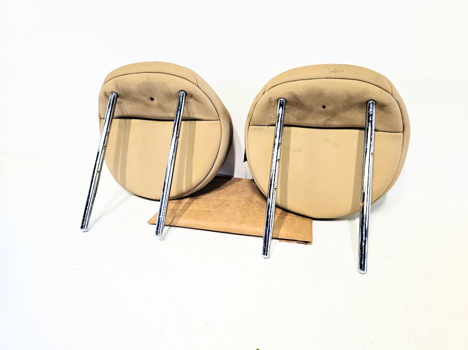 07-14 MINI Cooper Clubman Rear Headrests x2 Beige 52-20-2-758-211 Oem Used