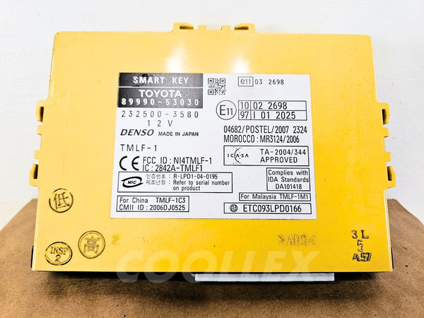 09-13 Lexus Is250 Is350 Lock Module Smart Key 89990-53175 Oem Used