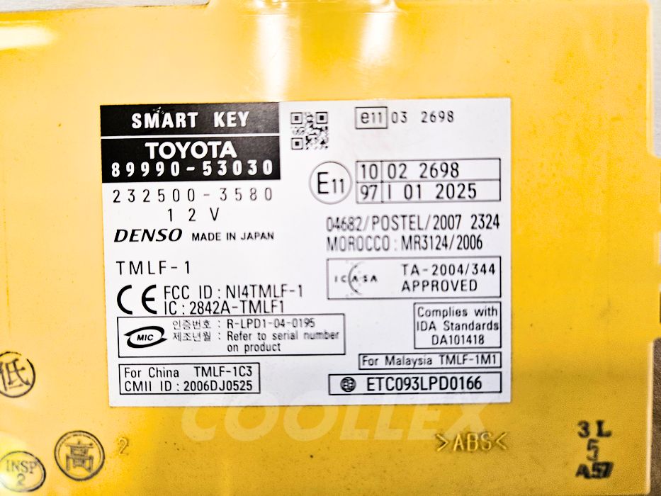 09-13 Lexus Is250 Is350 Lock Module Smart Key 89990-53175 Oem Used