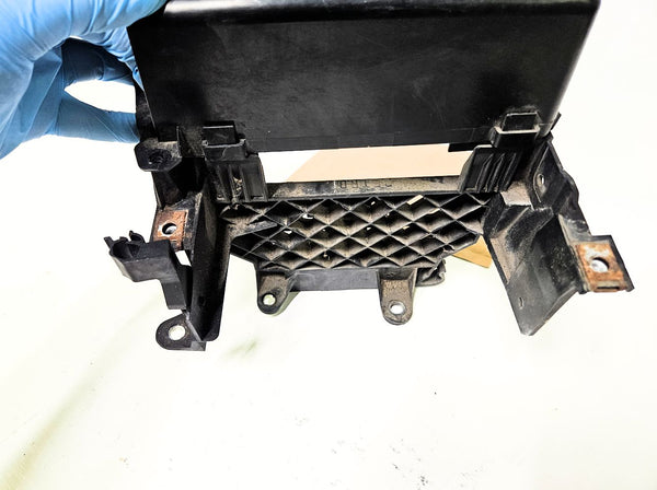 07-13 MINI Cooper Clubman Engine Control Module Bracket Ecu Box w/Cover 12-90-7-629-990, 12-90-7-629-991 Oem Used