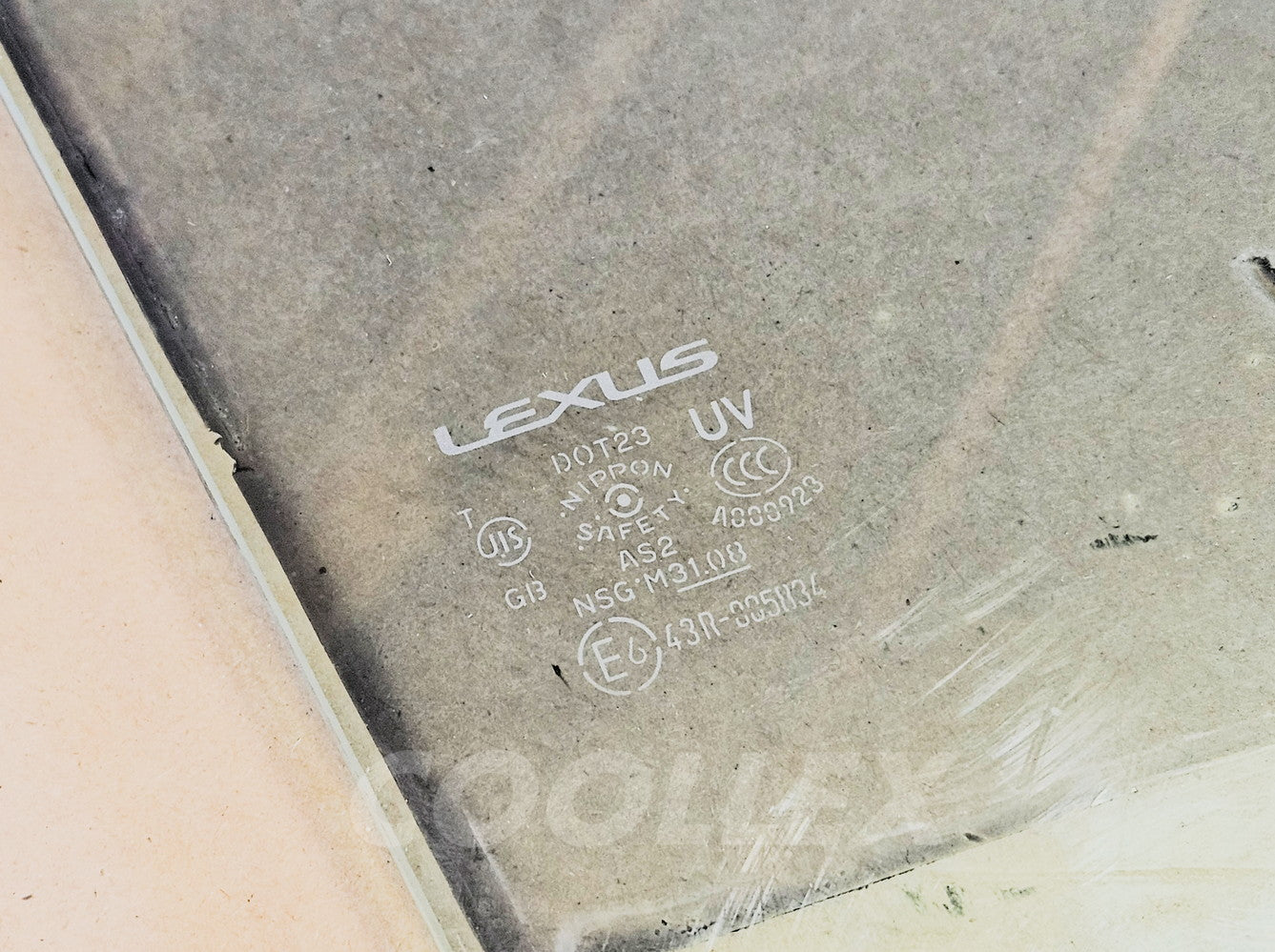 06-13 Lexus Is250 Rear Rh Window Door Glass Uv Green 68113-53131 Oem Used