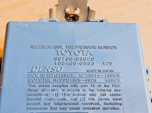 06-13 Lexus Is250 Tire Pressure Sensor Receiver Module 89760-53020 Oem Used