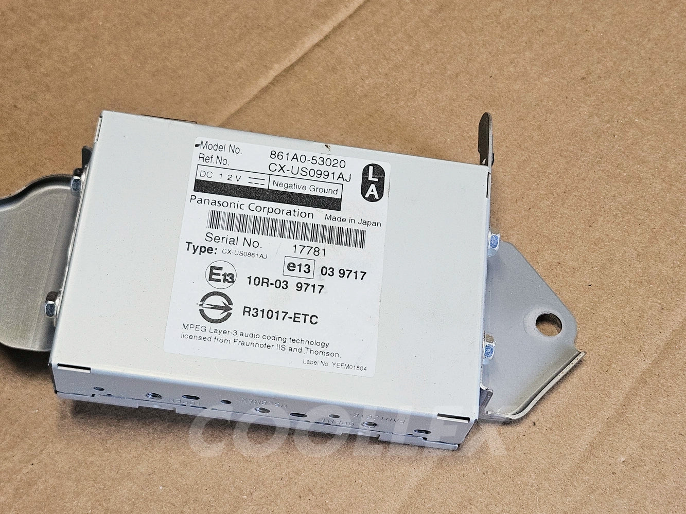 10-2013 Lexus Is250 Is350 MultiMedia Computer 861a0-53020 Oem Used