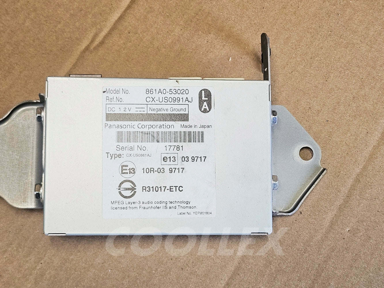 10-2013 Lexus Is250 Is350 MultiMedia Computer 861a0-53020 Oem Used