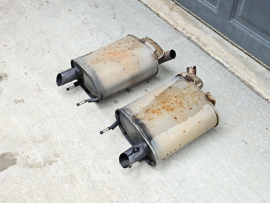 06-2013 Lexus Is250 Exhaust Tail Pipe Mufflers Cut 17430-31490 Oem Used