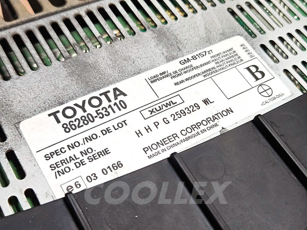 06-09 Lexus Is250 Amplifier 86280-53110 Oem Used