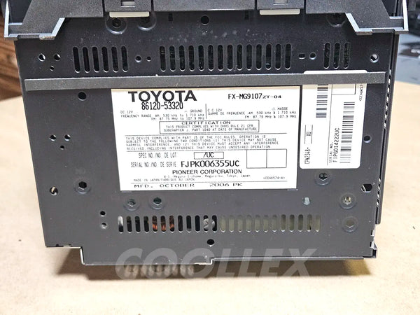 06-08 Lexus Is250 Am/fm Cd Radio 86120-53320 P1837 Oem Used