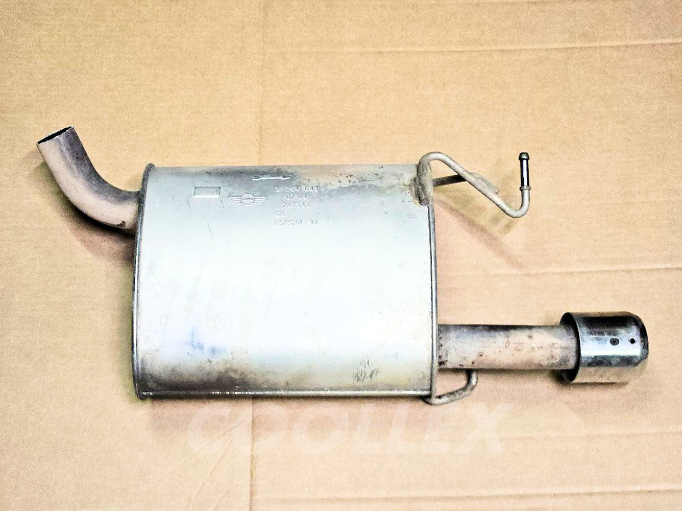 09-12 Mini Cooper Clubman Rear Exhaust Muffler 18-30-7-646-424 Oem Used